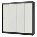 Ver imagem 3 de Guarda-roupa Casal Madesa Austin 4 Portas de Correr 3 Gavetas