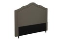 Ver imagem 1 de Cabeceira Irlanda New Plus Casal 1400mm Veluso Slim Chocolate - Simbal