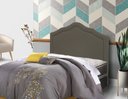 Ver imagem 3 de Cabeceira Irlanda New Plus Casal 1400mm Veluso Slim Chocolate - Simbal