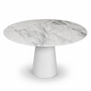Ver imagem 4 de Mesa de Jantar Cone Branco - Redonda 120cm - Mármore Espirito Santo