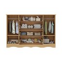 Ver imagem 5 de Cômoda Infantil 125cm 2 Portas e 4 Gavetas Realeza Multimóveis Mp4455 Madeirado