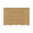 Ver imagem 7 de Cômoda Infantil 125cm 2 Portas e 4 Gavetas Realeza Multimóveis Mp4455 Madeirado
