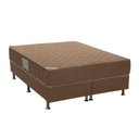 Ver imagem 1 de Cama Box Queen: Colchão Molas Ortobom Hotelaria Nanolastic Orthotel Spring + Base CRC Orthotel Marro