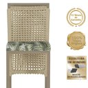 Ver imagem 3 de Mesa Bistrô e 2 Banquetas Roma Fendi Corda Náutica Estofado 5 Trama Original