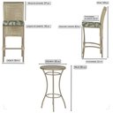 Ver imagem 2 de Mesa Bistrô e 2 Banquetas Roma Fendi Corda Náutica Estofado 5 Trama Original