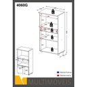 Ver imagem 4 de Armário Multiuso para Forno e Micro-ondas 2 Portas 1 Gaveta Multimóveis