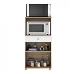 Armário Multiuso para Forno e Micro-ondas 2 Portas 1 Gaveta Multimóveis - 3