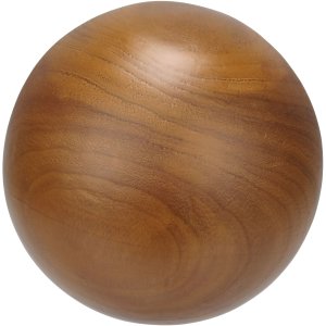 Adorno Decorativo Enfeite Casa Esfera Home&co Madeira 15x15x15cm Natural