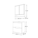 Ver imagem 5 de Conjunto Beatriz 60cm Suspenso com Espelheira - Fabribam Branco/catedral