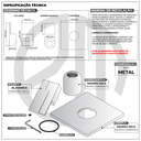 Ver imagem 4 de Acabamento para Registro Monocomando Dourado Fosco Chuveiro Banheiro Padrão Deca