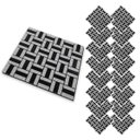 Ver imagem 2 de Pastilha de Vidro Adesiva Kit 16 Uni Banheiro Cozinha Lavabo Sala Decorativa Moderna Reforma Requint