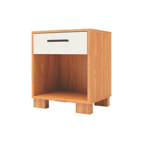 Mesa de Cabeceira para Quarto de 1 Gaveta 53x45 Cm Mdf Freijó Dalla Costa