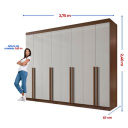 Guarda-Roupa Casal MDF 8 Portas Império - 4