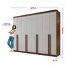 Guarda-Roupa Casal MDF 8 Portas Império - 4