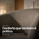 Ver imagem 6 de Kit 2 Poltronas Decorativas Sala Stella Linho Grafite A26 Base Industrial Preto - D’Rossi