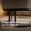 Ver mais imagens de Kit 2 Poltronas Decorativas Sala Stella Linho Grafite A26 Base Industrial Preto - D’Rossi