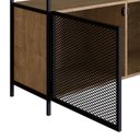 Ver imagem 4 de Aparador Buffet Bar York Estilo Industrial 100cm 02 Portas 27899 Artesano - Vermont/preto