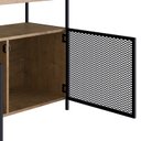 Ver imagem 7 de Aparador Buffet Bar York Estilo Industrial 100cm 02 Portas 27899 Artesano - Vermont/preto