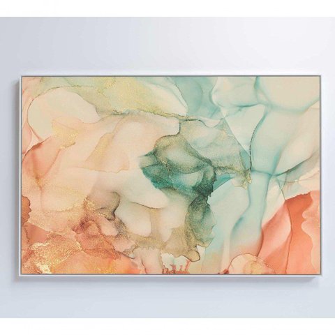 Quadro Formas Abstratas 90x60 Cm Vidro Impresso