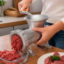Ver imagem 5 de Moedor de Carne Manual N 22 Picador Profissional Ferro Fundido Manivela Prata