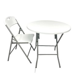 Mesa Dobrável Redonda VGHome 80cm - 6