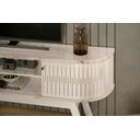 Ver imagem 2 de Bancada para Tv até 75 Pol Valência Calacata Off White 183cm 2 Portas de Correr com Led Liberty Móve
