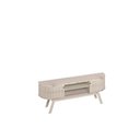 Ver mais imagens de Bancada para Tv até 75 Pol Valência Calacata Off White 183cm 2 Portas de Correr com Led Liberty Móve