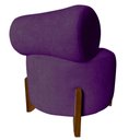 Ver imagem 4 de Poltrona Decorativa Mônaco Veludo Roxo