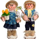 Ver imagem 1 de Kit Casal Espantalhos Festa Junina Fazenda Xará Sítio 50cm