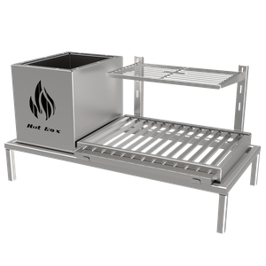 Churrasqueira Hotbox Parrilla para Alvenaria - 1 Firebox + 1 Grelha Argentina