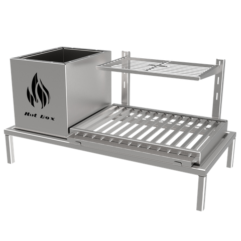 Churrasqueira Hotbox Parrilla para Alvenaria - 1 Firebox + 1 Grelha Argentina