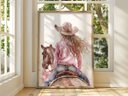 Ver imagem 2 de Quadro Decorativo Cowgirl Boiadeira Cavalo Rodeio Chapéu Quarto Menina Decoração