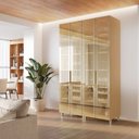 Ver imagem 1 de Cristaleira 4 Portas Vidro Reflecta Nesher 140cm 100% MDF