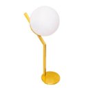 Ver imagem 1 de Luminária de Mesa Abajur Angular Dourado + Lâmpada LED E-27 12W Branco Quente St1591
