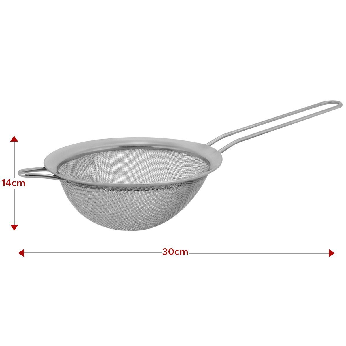 Peneira Media Em Aço Inox Para Cozinha 30cm Unyhome - 3