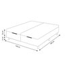 Somiê Cama Box com Baú Queen - Lucas Home - Rústica 158x198x42cm - 2
