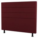 Ver imagem 2 de Cabeceira Cama Box Casal Queen Size Malik 160cm Suede Bordô - Abmaza