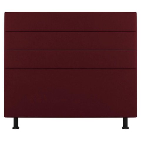 Cabeceira Cama Box Casal Queen Size Malik 160cm Suede Bordô - Abmaza