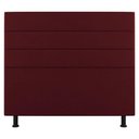 Ver imagem 1 de Cabeceira Cama Box Casal Queen Size Malik 160cm Suede Bordô - Abmaza