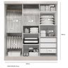 Guarda-Roupa Vienna 3 Portas + Espelho Branco Porto Velho 200X180X47 - 3