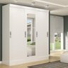 Guarda-Roupa Vienna 3 Portas + Espelho Branco Porto Velho 200X180X47 - 2