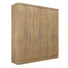 Guarda-Roupa Paris 6 Portas Ipê Tex Porto Velho 200X180X50 - 1