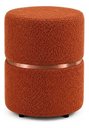 Ver imagem 3 de Kit de Puff com Cinta no Meio Rose Gold, Cor Terracota Boucle - Let Móveis