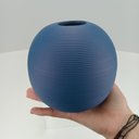 Ver imagem 6 de Vaso Decorativo de Cerâmica Azul 11x12x12cm Enfeite Sala Mesa Estante Aparador