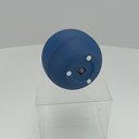 Ver imagem 4 de Vaso Decorativo de Cerâmica Azul 11x12x12cm Enfeite Sala Mesa Estante Aparador