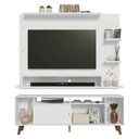 Ver mais imagens de Rack com Painel para Tv até 60 Polegadas 180 Cm com Pés Branco/rustic Cancun Madesa Branco/rustic