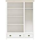 Ver imagem 5 de Guarda Roupa Solteiro 136cm 3 Portas Lázio Branco/freijó F07 - Mpozenato