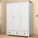 Ver imagem 1 de Guarda Roupa Solteiro 136cm 3 Portas Lázio Branco/freijó F07 - Mpozenato