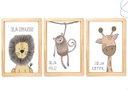 Ver imagem 1 de Quadros Decorativos Infantil Safari Animais Floresta:pinus