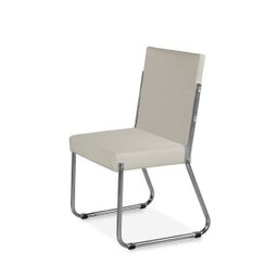 Conjunto Sala de Jantar Aço Mesa Tampo de Vidro Olivia 6 Cadeiras Deise Yescasa - 5